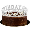 thumbnail image 5 of Meant2Tobe | Birthday Decoration Birthday Crown Its My Birthday White Satin, 5 of 7