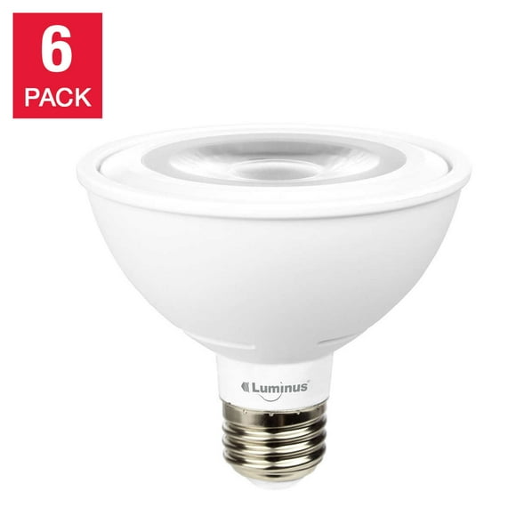 Luminus PAR30 11 W 850 Lumens 3000 K Flood Light LED Bulb, 6-pack