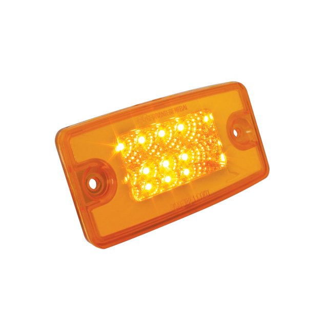 GG Grand General 76320 Luz sellada para visera/marcador de cabina Spyder rectangular ámbar de 8 LED para Freightliner Century/Columbia