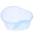 thumbnail image 3 of Miangastore Turtle Tank with a Straw Fish Tank Opening Plastic Turtle Live Breeding Box with Drying Platform No Cover Small Size (Sky Blue), 3 of 8