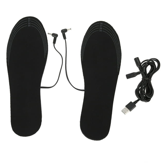Plantillas eléctricas calefactables unisex para calzado, mantienen el calor en las botas (35-39)