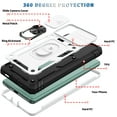 thumbnail image 6 of Decase Shockproof Rugged Case with Built-in Ring Kickstand & 360° Full Protection Anti-Scratch Privacy Slide Cover for Samsung Galaxy S20 FE,Magnetic Car Mount Compatible, Card Slot Design,A, 6 of 11
