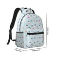 thumbnail image 2 of Rateoe Rabbit In The Rain Pattern Durable Student Backpack Laptop Bag- Ergonomic Design, Waterproof Twill Fabric - Ideal for School, Travel, and Outdoor Activities, 2 of 6