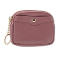 thumbnail image 3 of Unique Bargains 1 Pc Coin Purse Wallet Portable Square With Rounded Corners Coin Purse Pouch Oak Red, 3 of 5
