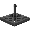 thumbnail image 1 of Outsunny Garden Parasol Base, 33lbs HDPE Outdoor Umbrella Base Black, 1 of 10
