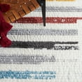thumbnail image 6 of SAFAVIEH Marrakesh Jerri Striped Polyester Area Rug, Ivory/Grey, 8' x 10', 6 of 8