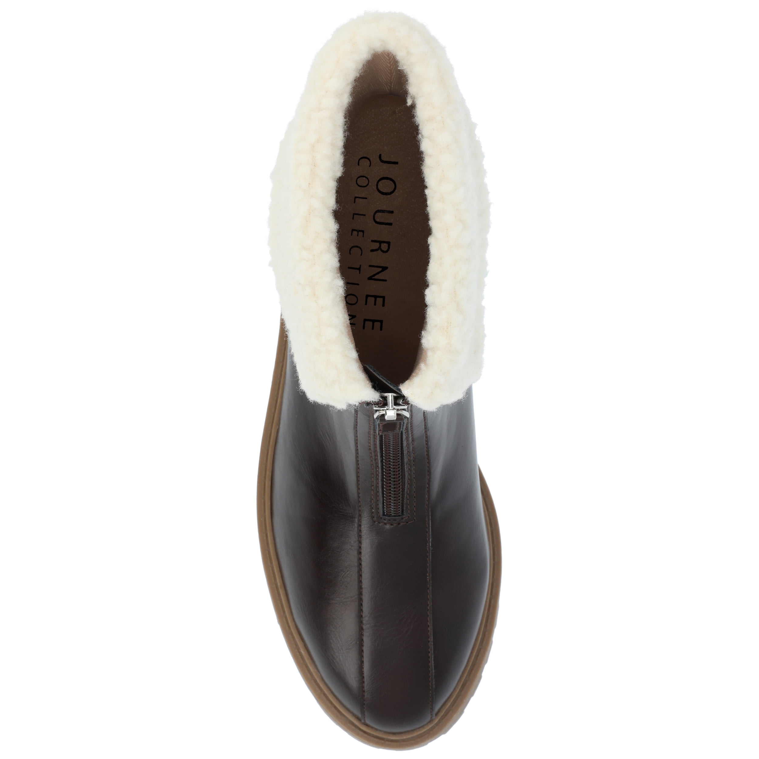 Journee Womens Fynn Almond Toe Block Heel Ankle Booties