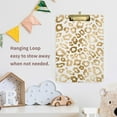 thumbnail image 4 of FMSHPON Leopard Print Cute Clipboard Hardboard Wood Nursing Clip Board and Pull for Standard A4 Letter 13x9 inches, 4 of 4