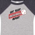 thumbnail image 4 of Inktastic Eat, Sleep, Baseball, Repeat Boys or Girls Baby Bodysuit, 4 of 5