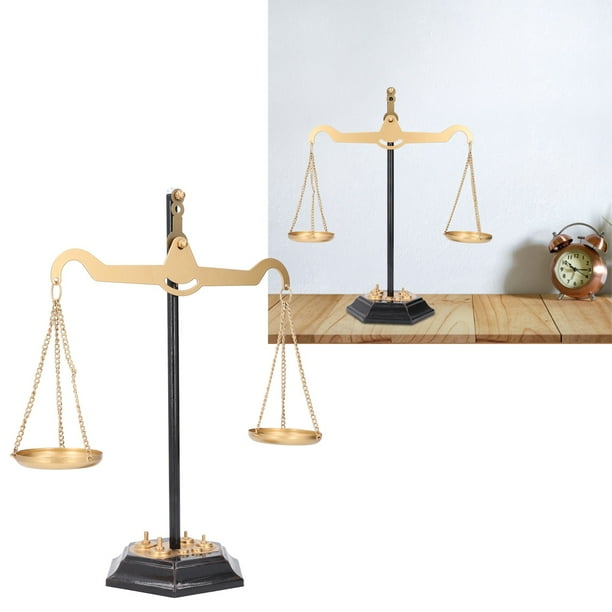 Decoración De Balanza, Versátil Adorno De Balanza De Justicia, Hierro Creativo Retro, Fácil De Montar Para Decoración Del Hogar