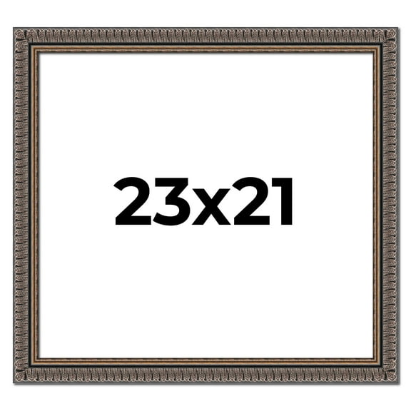 23x21 Frame Black Feather Payton Ornate Solid Wood Picture Frame Width 1.75 Inches | Interior Depth