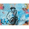 thumbnail image 2 of Vieux, Thierry 14x12 Gold Ornate Wood Framed with Double Matting Museum Art Print Titled - Jazz IV, 2 of 4