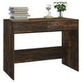 thumbnail image 2 of vidaXL Desk Smoked Oak 101x50x76.5 cm Engineered Wood, 2 of 5