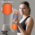 thumbnail image 4 of Reebok Botella de agua de acero inoxidable, con tapa de chug y mangas de silicona Outdoor SS Chug con Silicone Sleeve, Naranja/Marino, 1200 ml, 4 of 8