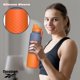 thumbnail image 4 of Reebok Botella de agua de acero inoxidable, con tapa de chug y mangas de silicona Outdoor SS Chug con Silicone Sleeve, Naranja/Marino, 1200 ml, 4 of 8