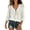 A1 White, variant on BODOAO Boho Peasant Blouse for Women, Ruffle V Neck Lace Up Front Top with 3/4 Balloon Sleeves, Textured Flowy Loose Fit Shirt for Summer Beach Vacation and Weekend Outfits Light Blue L