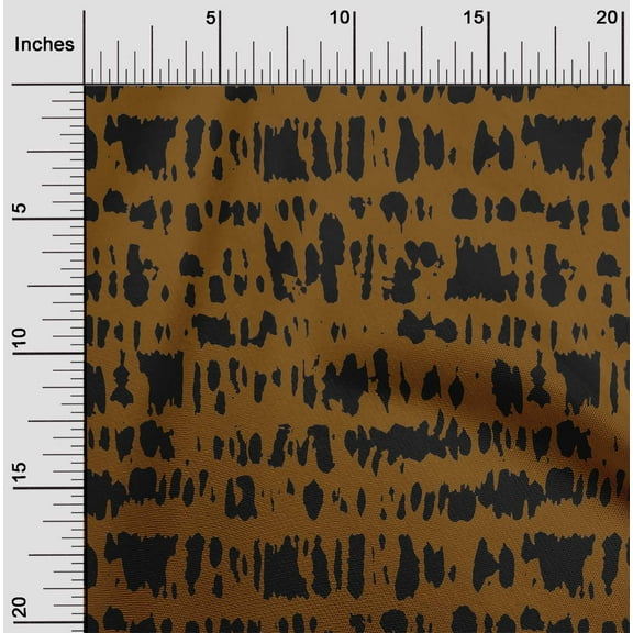 oneOone Polyester Lycra Brown Fabric Animal Skin Craft Projects Decor Fabric Printed By The Yard 56 Inch Wide-RIA