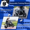 thumbnail image 5 of Licensed BMW G310 24V Electric Ride-On Motorcycle, 12.5 mph, Blue, Inflatable Rubber Tires, Training Wheels, 5 of 7