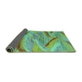 thumbnail image 2 of Ahgly Company Indoor Square Oriental Turquoise Blue Modern Area Rugs, 5' Square, 2 of 4
