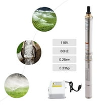 0.33HP Submersible Water Pump Deep Well Pump Stainless Steel for Farm Irrigation