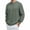 Army Green, variant on Rvasteizo Mens Versatile Pullover Fall Winter Solid Casual Long Sleeve Crew Neck XXXL