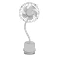 thumbnail image 1 of Mini ventilador con clip, ventilador portátil silencioso con luz nocturna, ventilador Personal recargable por USB, 1 of 5