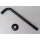 thumbnail image 5 of Golden Chrome Black Antique Shower Head Extension Pipe Wall Arm Shower Arm Bathroom Accessory (Standard 1/2) Nsh102, 5 of 5