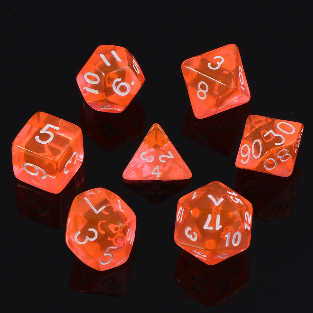 ✪ 7-Dice Sided D4 D6 D8 D10 D12 D20 Magic-the-Gathering RPG Poly Game Set - image 2 of 16