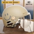 thumbnail image 3 of Casco de vehículo eléctrico Youpin ZOLA para mujer y hombre, casco de motocicleta con batería, casco de seguridad de verano, medio casco, universal para todas las estaciones, 3 of 5