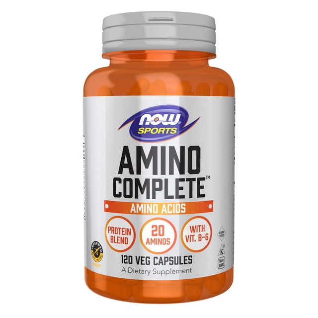 Suplemento NOW Sports Nutrition Amino Complete 120 cápsulas