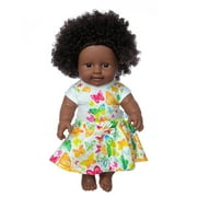 XZNGL Baby Toys Black Vinyl Black African Black Baby Cute Curly Black 12-Inch Vinyl Baby Toy