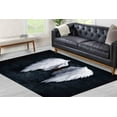 thumbnail image 4 of Kitchen Rug, Banksy Rugs, Street Rugs, Cool Rug, Corridor Rugs, Gift Rugs, Banksy Wing Rug, Banksy White Wings Rug, Classic Rugs, Black Rug, 1.7'x2.3' - 50x70 cm, 4 of 8