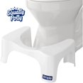 thumbnail image 1 of Taburete de inodoro en cuclillas con forma de orinal simple, curva para postura en el baño, 1 of 9