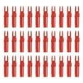 thumbnail image 1 of Uxcell Archery Arrows Nocks 6.2mm, Plastic Insert Arrow Nock Replacement Arrow Tails for Shooting Compound Recurve Red, 1 of 7