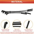 thumbnail image 4 of Unique Bargains Car Spark Plug Coil Wires Fit for Saturn SC1 4 Cyl 1.9L 1996-2002 No.21024472 - Pack of 4, 4 of 6