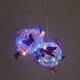 thumbnail image 4 of Bola Redonda Colgante de Jardín con Mariposa y Lámpara Tejida, Luz Decorativa Solar, Metal para Exteriores B, 4 of 5