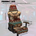 thumbnail image 2 of Whosucclay Aztec Tribe Deer Wolf Print 4 Pcs Gaming Chair Cover with 2 Pcs Armrest Slipcover, Stretchable Elastic Fit Cat Scratch Proof Gaming Chair Seat Cover Decor for Home, Studio, 2 of 8