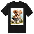 thumbnail image 2 of Plus Size Shirt for Women Black Tops for Women Oversized Short Sleeves Shirt for Women Puppy T Shirt Crewneck Shirt for Women XL, 2 of 5