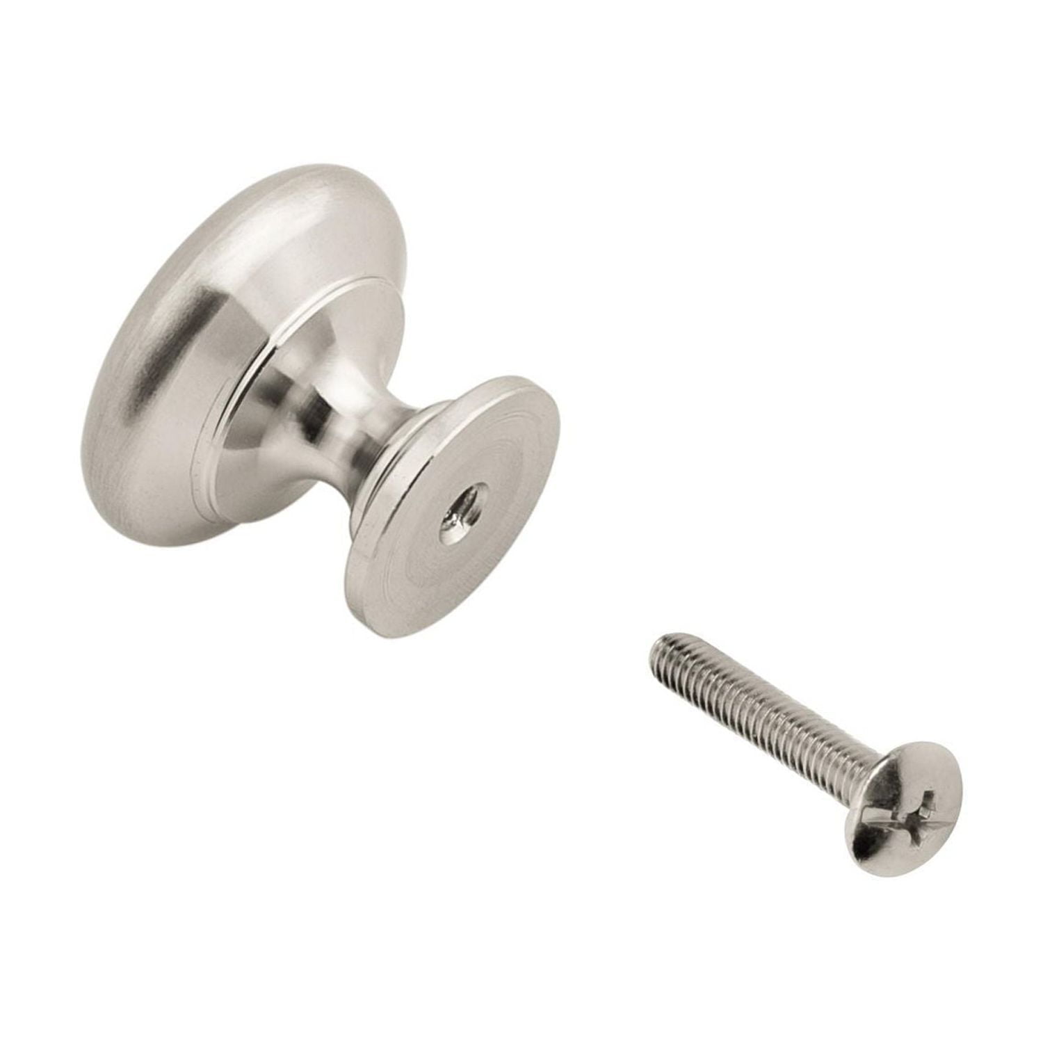 Era Simple Pacquet de 2 Bouton Nickel Satiné