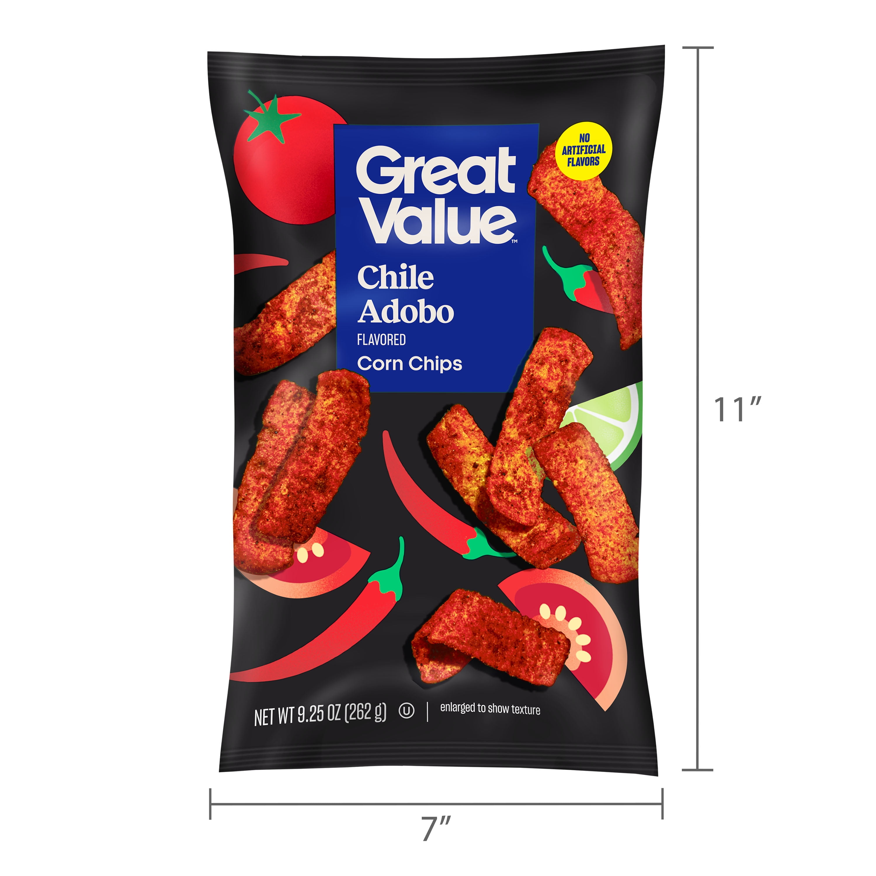 Great Value Chile Adobo Corn Chips, 9.25 oz