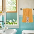 thumbnail image 6 of Easter Bunny Embroidered Hand Towel, Ultrasoft Quick-Absorbent Polyester Face Towel for Bathroom, Kitchen, and Holiday Decor, 6 of 7