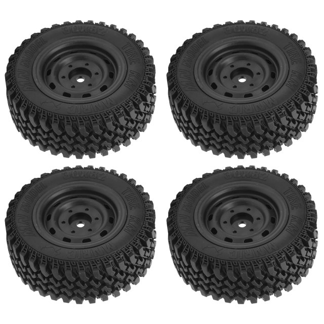 Domqga RC Accessories,4pcs Professional Plastic Rubber Tire RC Accessory Upgrade Parts Fit for MN86 RC Car,RC Rubber Tire