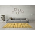 thumbnail image 3 of Ahgly Company Indoor Square Abstract Brown Modern Area Rugs, 4' Square, 3 of 4
