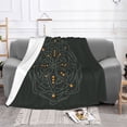thumbnail image 2 of XMXT Flannel Throw Blanket for Couch, Mandala Pointer Background Bed Sofa Decor Blankets for Home Bedroom, 50 x 40 inches, 2 of 9