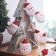 thumbnail image 3 of Monstrate navideñas Papá Noel Copos de nieve Muñeco de nieve Árbol de Navidad con adaptador Decoraciones de fiesta para patio Cocina y Comedor Monstrate  HA067245-00, 3 of 6