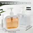 thumbnail image 2 of sixwipe 2 Pack Kitchen Hand and Dish Soap Dispenser Set, Soap Dispenser Bottle with Pump, Dispenser Bottle for Washing Up Liquid, Hand Wash, Wish, Shampoo, Lotion Dispenser Bottle for Kitchen & Bathroom(300ML), 2 of 7