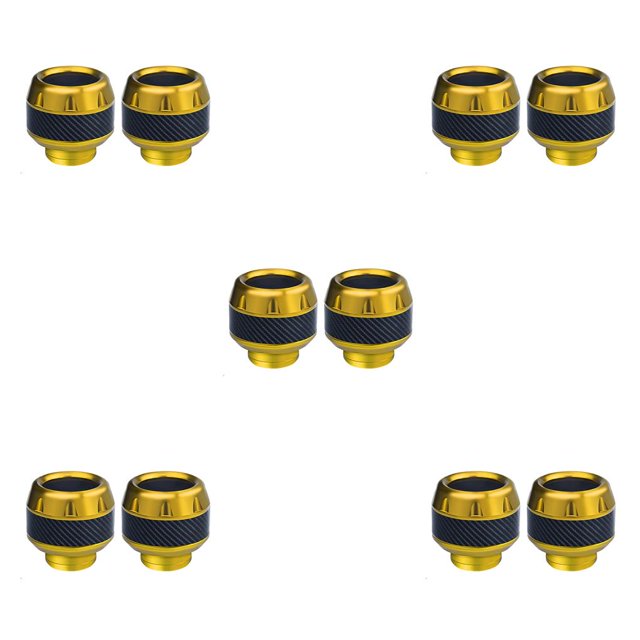 maskred 2 Pieces Aluminum Alloy Motorbike Protector Replacement Front Fork Cups Crash Modification Professional Competition Gold 5Set