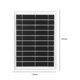 thumbnail image 1 of Panel Solar de 30W para cámara de Seguridad Micro USB/USB-C/DC5521 Panel de Carga Solar IP65 Resistente al Agua Compatible con EufyCam/Wyze Cam, 1 of 8