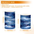 thumbnail image 3 of Watercolor Stars Pattern Flameless LED Candle Set with Remote, Battery Operated Color Changing Pillar Candles, Set of 2, 3 of 7