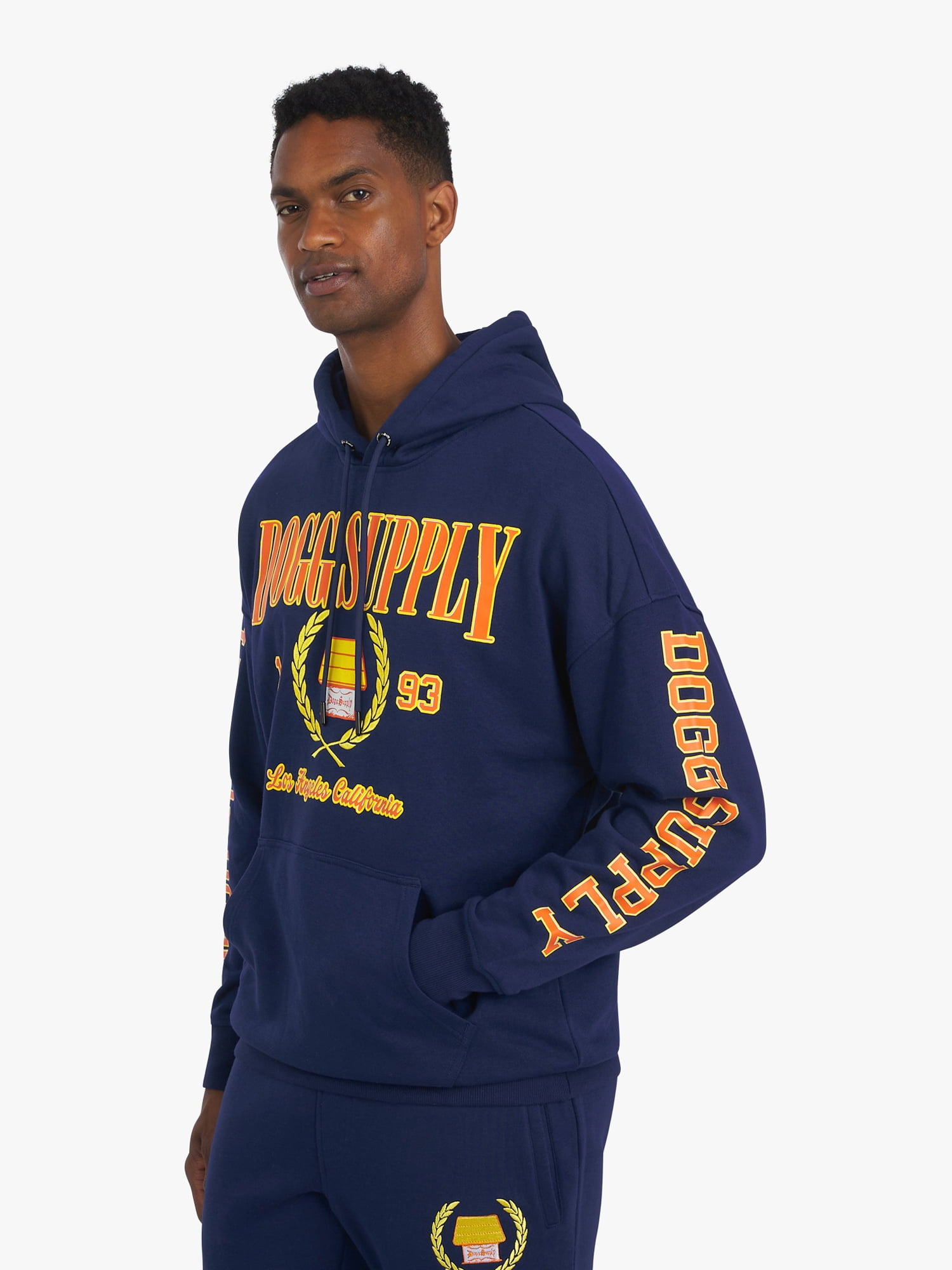 Dogg Supply by Snoop Dogg All-Gender Young Men's and Women's Collegiate Sweatshirt Hoodie, Sizes XS - 5XL